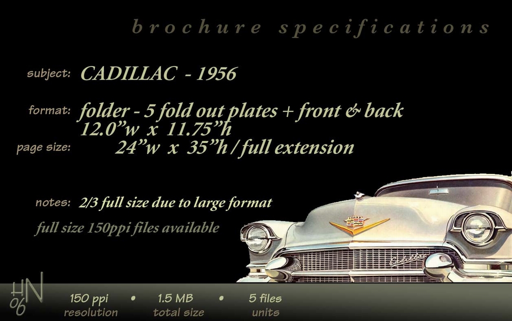 1956 Cadillac Foldout Page 7